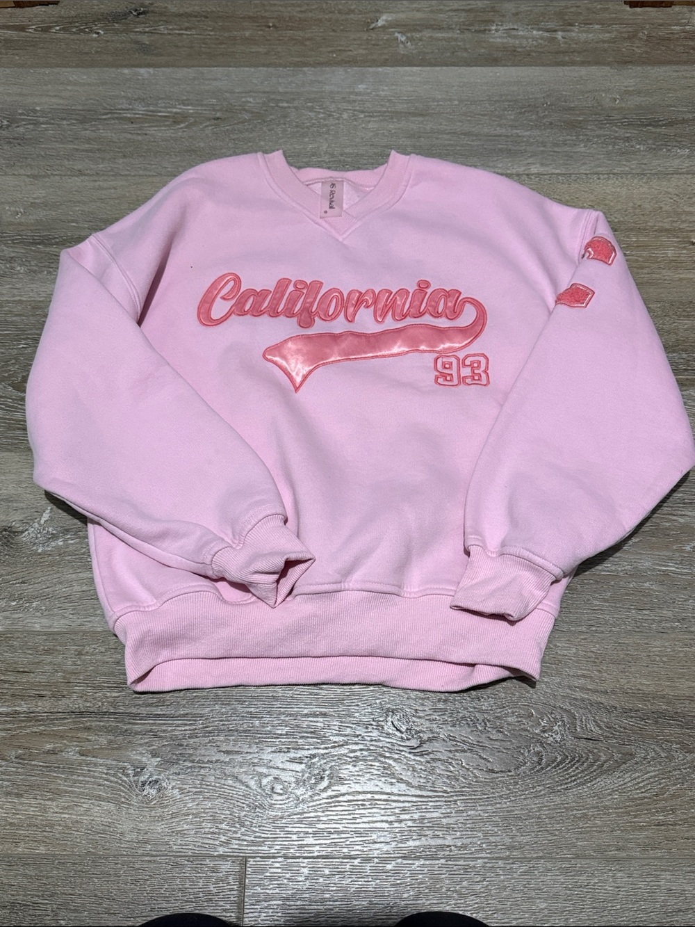 Altar'd State Pink California Crewneck Sweatshirt